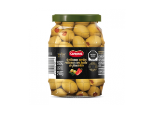 Aceituna con pasta pimiento 350 gr Carbonell