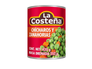 Chicharos y zanahoria La Costeña 420 gr