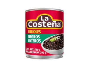 Frijoles negros enteros 560 gr La Costeña