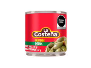 Jalapeños enteros La Costeña 340 gr