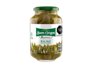 Rajas jalapeño orgánico Buen Origen 440 gr