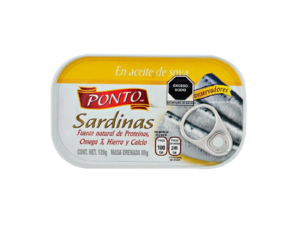 Sardina en aceite de soya Ponto 120 gr