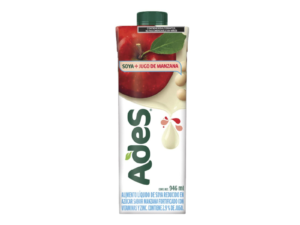 Leche de soya con jugo de manzana Ades 946 ml