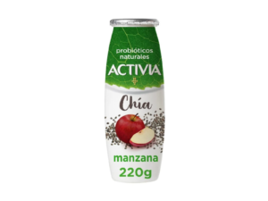 Yoghurt chia manzana 220 gr activia