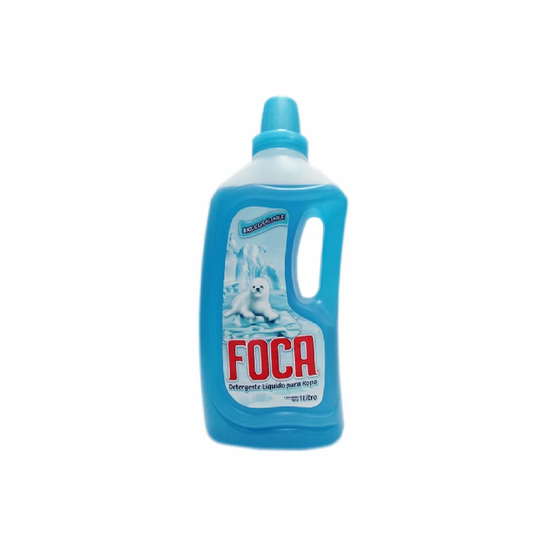 Detergente Liquido Para Ropa 1Lt Foca – Super Don Pepe